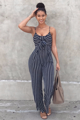 Spaghetti Strap Sleeveless Backless Jumpsuit - Dress In Beauty